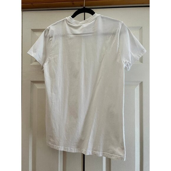 Helmut Lang Exclusive Warning Graphic Logo Lime/White T-Shirt Men’s S - Picture 4 of 4